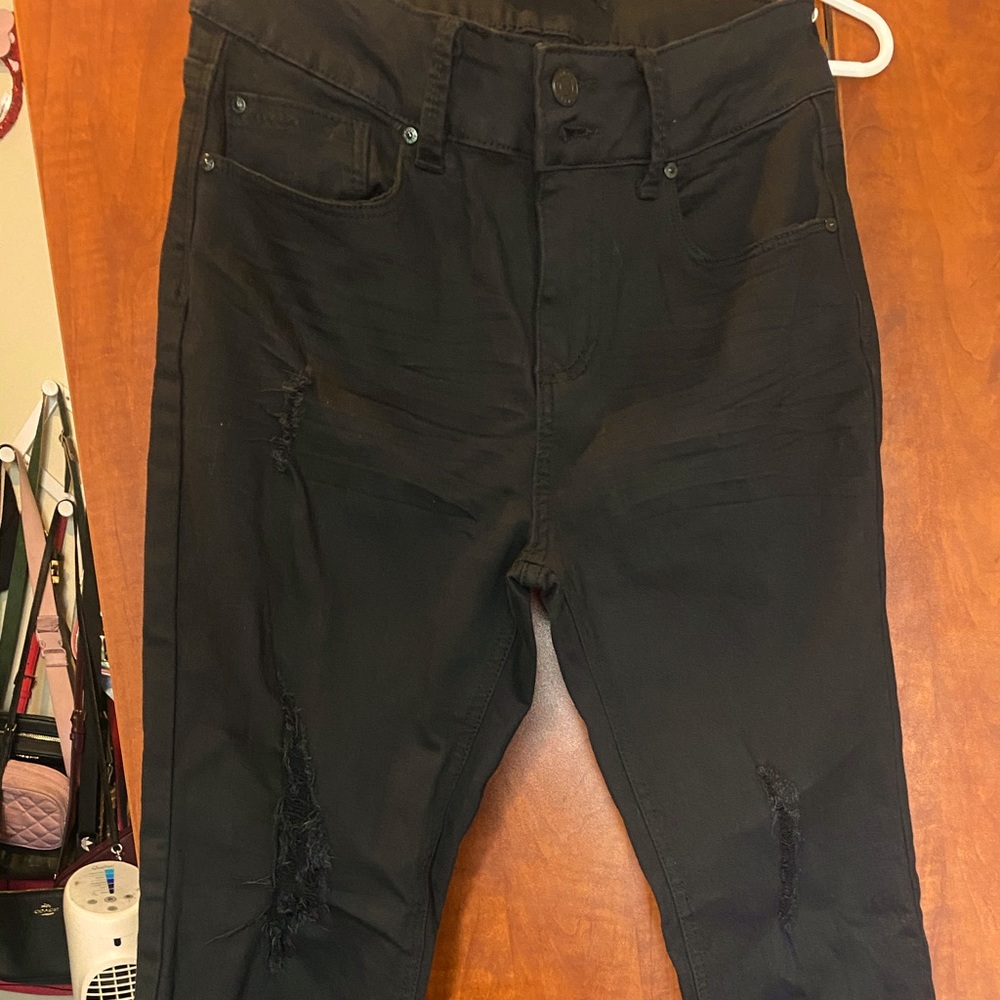 High Rise Ankle Skinny Jeans
